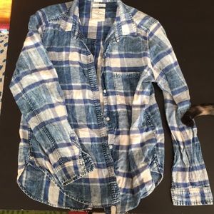 American Eagle Boyfriend Fit Flannel Medium